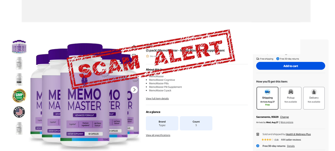 Scam alert – Memo Master